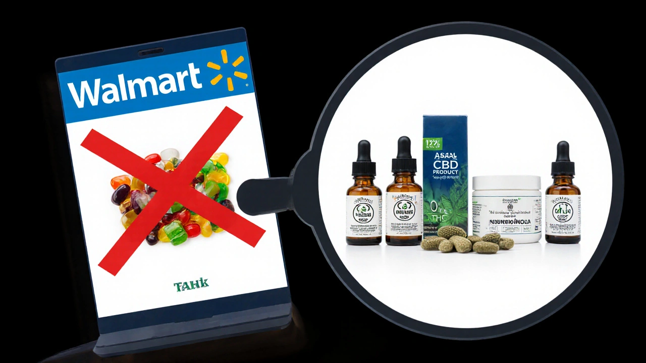 Srovnání falešného reklamního obrázku s legálními českými CBD produkty.