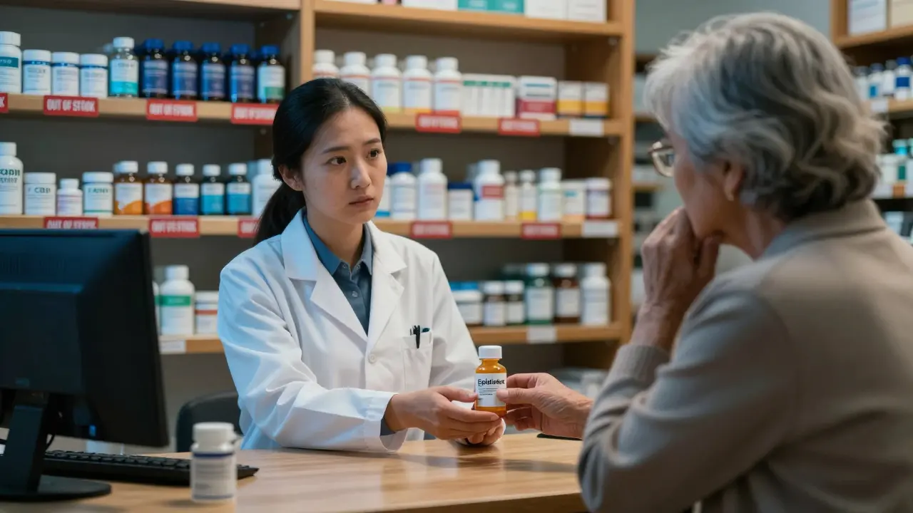Pharmacist dispensing FDA-approved Epidiolex prescription in Nebraska.