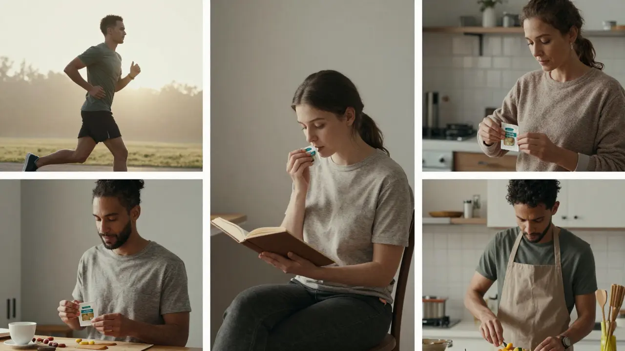 Různí lidé používají konopné žvýkačky v běžných denních situacích.