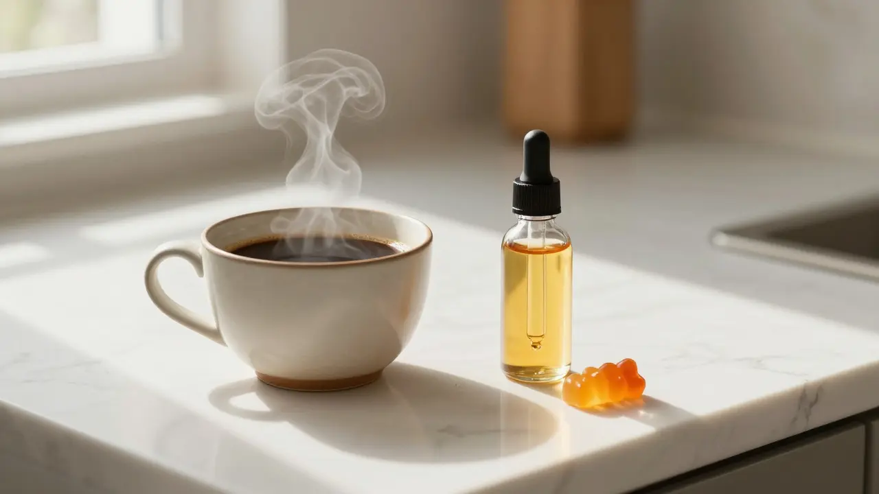 Které konopné edibles dodají energii? Přehled CBD, THC a kofeinu