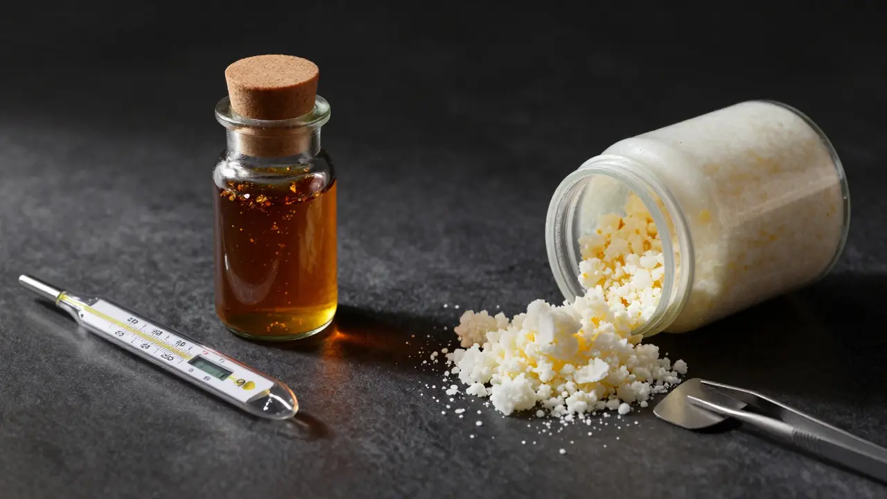 Skladování CBD extraktů: uzavřený shatter a citlivý crumble