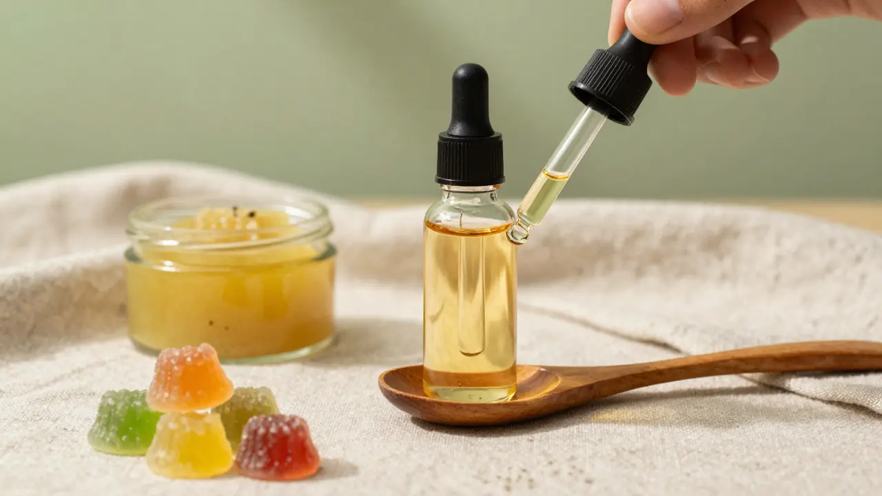 Sublinguální kapky CBD a edibles jako bezpečná alternativa