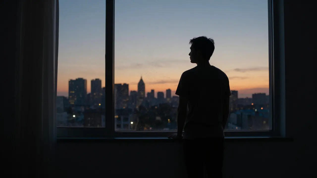 Silhouette of a person watching sunrise, symbolizing the passage of time and metabolism
