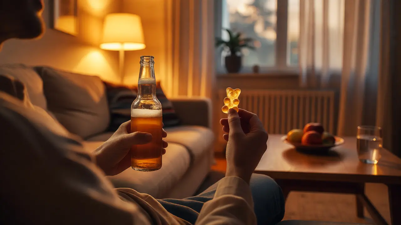 Můžete pít alkohol s HHC edibles? Bezpečnost a účinky
