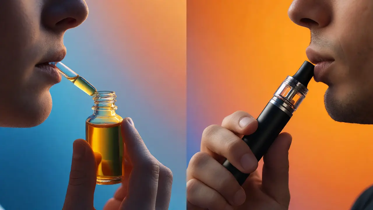 Porovnání užívání CBD oleje kapátkem a vapingu koncentrátů